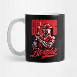 baseball player sports mechanic futuristic Mug